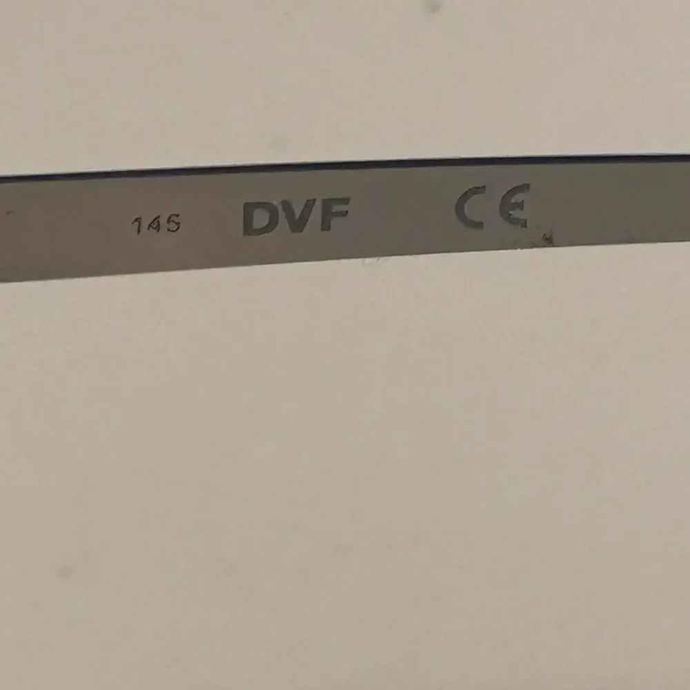 Diane Von Furstenberg Blue/Silver Sunglasses